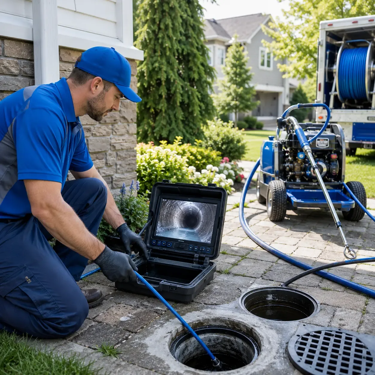 Outdoor drain cleaning professionals serving East Hartland, CT