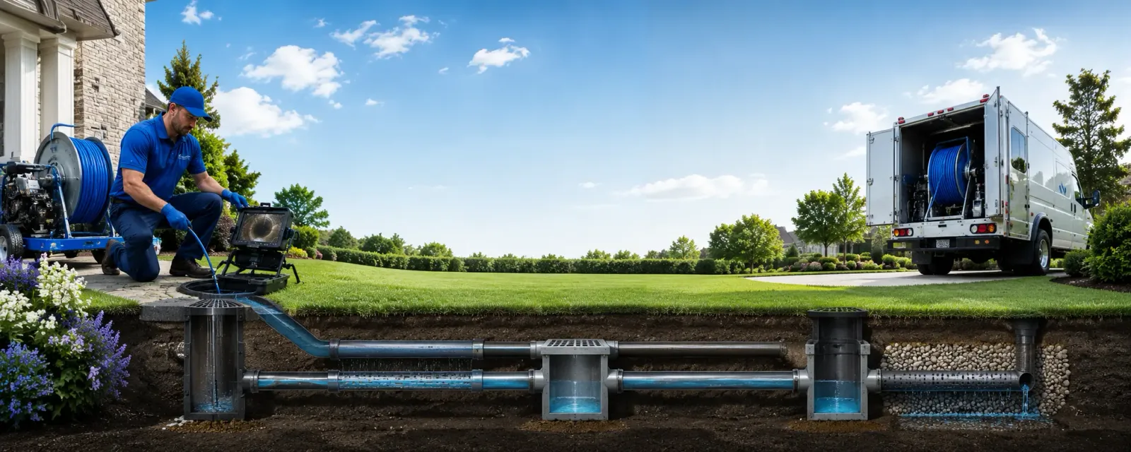Outdoor drain cleaning information for East Hartland, CT
